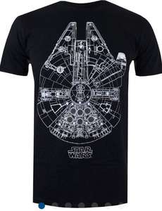 Sélection de prêt à porter Star Wars Mandalorian pour Homme - Ex : T-shirt Retro Logo POMTS078BLK