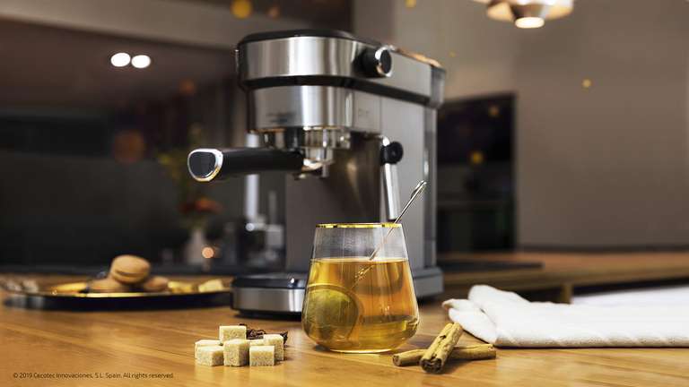 Cecotec Machine à Café Cafelizia 790 20 Bars de pression avec double départ  en Acier Inoxydable pour Espressos et Cappuccinos –