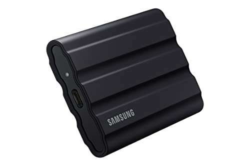 Samsung T7 Shield | Disque SSD Externe Portable - 2 To, Noir (via coupon + ODR de 50€)