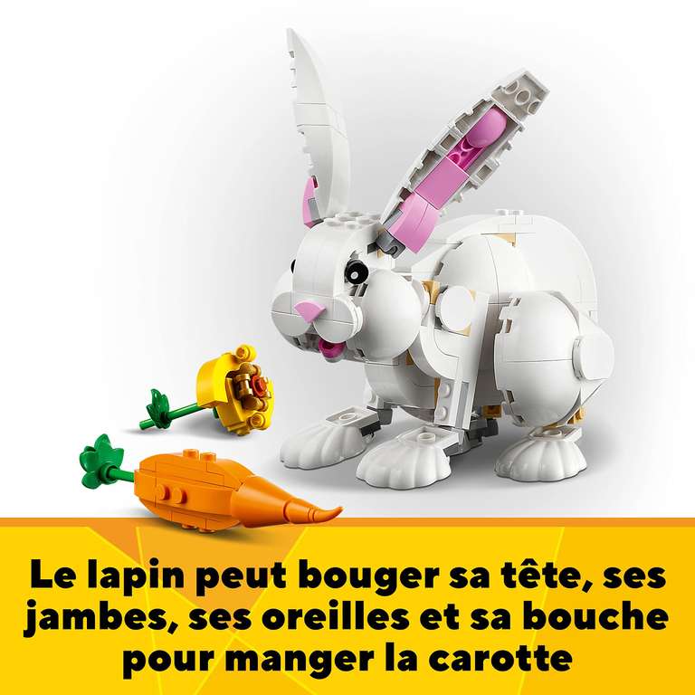 LEGO Creator 3-en-1 31133 Le Lapin Blanc