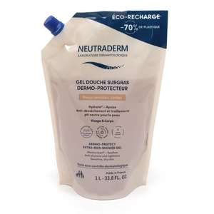 Gel douche surgras dermo-protecteur Neutraderm - Eco-recharge 1L