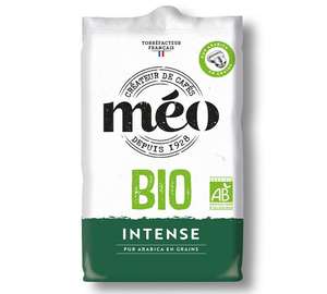 2 Paquets de Café Méo Bio en grains ou moulu, Intense ou L'original - 2 x 500g
