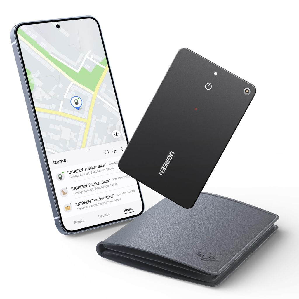 Tracker bluetooth Ugreen FineTrack Slim S Smart Tag Wallet - Certifié Samsung Smarthings pour appareils Galaxy (Vendeur tiers)