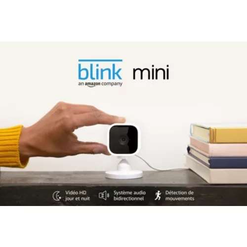 Kit de 4 Caméras de surveillance Blink Outdoor (HD sans fil) + Caméra d'intérieur connectée Blink Mini (fonctionne avec Alexa)