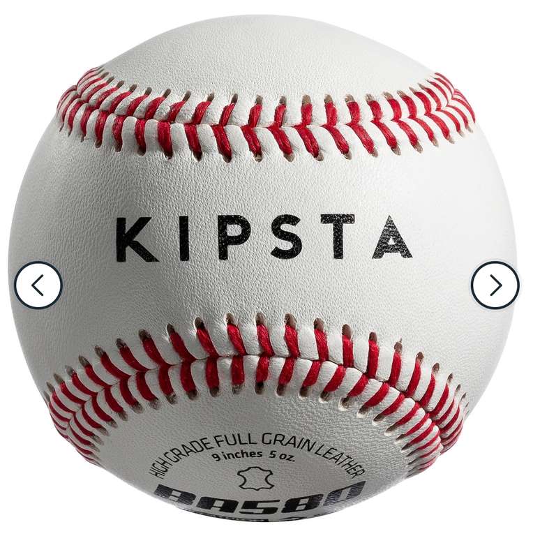 Balle de baseball en cuir Decathlon Kipsta BA580