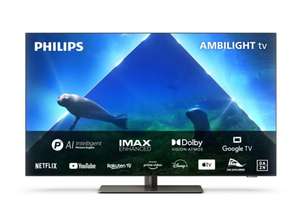 TV OLED 55" Philips 55OLED848 (2023) - 4K UHD, Dalle OLED EX, 120 Hz, Ambilight 3 cotés, Micro Dimming Perfect, Smart TV