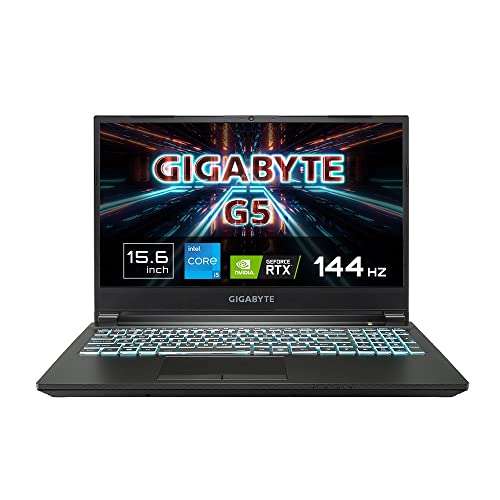 PC Portable 15.6" Gigabyte G5 (MD-51DE123SD) - Full HD 144 Hz, i5-11400H, 16 Go DDR4, SSD 512 Go, RTX 3050 Ti, Sans OS