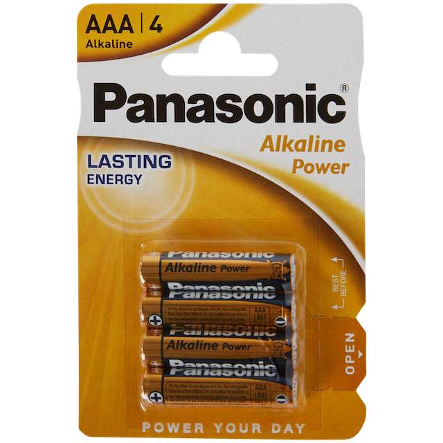 Lot de 4 piles Panasonic AAA