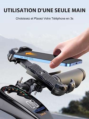 Support Téléphone Vélo CIRYCASE avec Rotation 360° & Verrouillage de Sécurité 4.7”-6.8” 8,99€ (Vendeur Tiers - Via coupon)