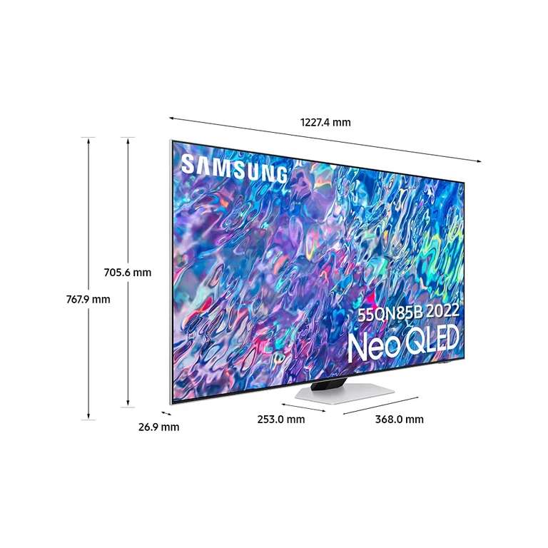 TV 55" Samsung 55QN85B - Neo QLED, 4K (Via ODR de 200€ + 249.88€ sur la carte fidélité / 899.22€ avec le code PAYPAL)