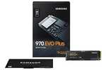 SSD interne M.2 NVMe Samsung 970 EVO Plus (MZ-V7S1T0BW) - 1 To, TLC 3D, Cache DRAM, Jusqu'à 3500-3300 Mo/s