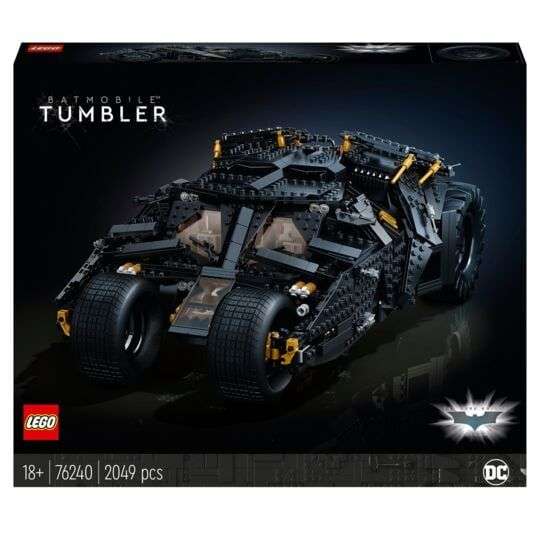 Lego DC Batman 76240 - La Batmobile Tumbler (Via 54€ sur la carte fidélité + 20€ offerts en BA)