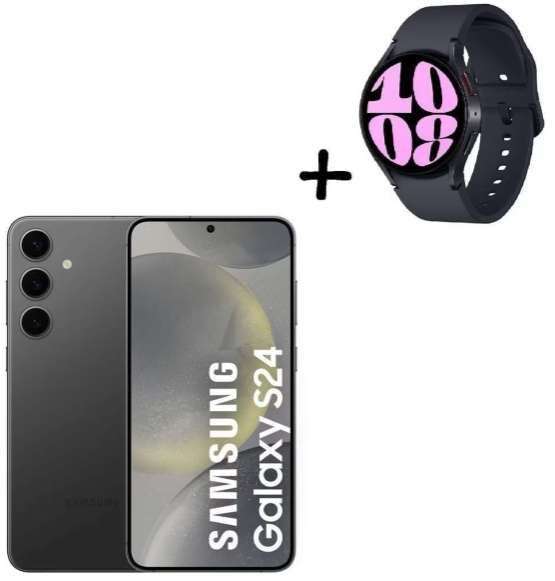 Smartphone 6,2" Samsung Galaxy S24 - 256 GO + Galaxy Watch 6 (via 200€ de bonus reprise + ODR de 100€)