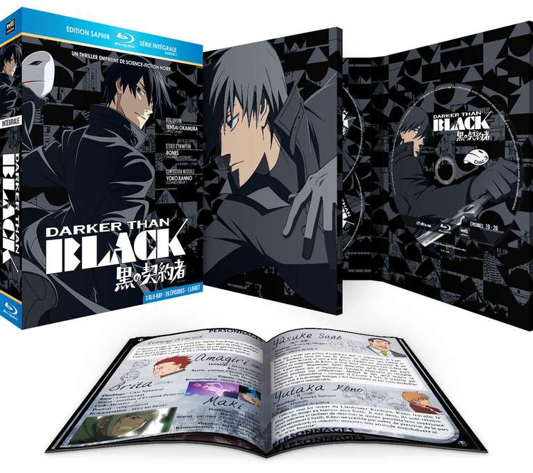 Coffret Blu-ray Darker Than Black - Intégrale (Saison 1) + Livret
