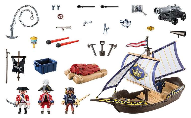 Jeu de construction Playmobil Chaloupe des Soldats - Pirates (70412)