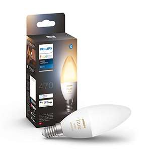 Ampoule LED connectée Philips Hue White Ambiance - flamme E14, compatible Bluetooth