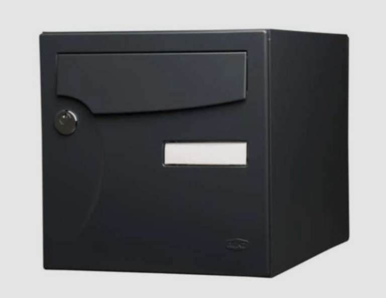 Boîte aux lettres normalisée 1 porte extérieur Renz Animation - acier
