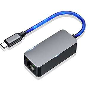 Adaptateur USB-C vers Ethernet - USB Type C vers RJ45 LAN Ethernet, 2,5Gb ou encore 2500Mbps, pour Windows, MacOS, Linux (vendeur tiers)