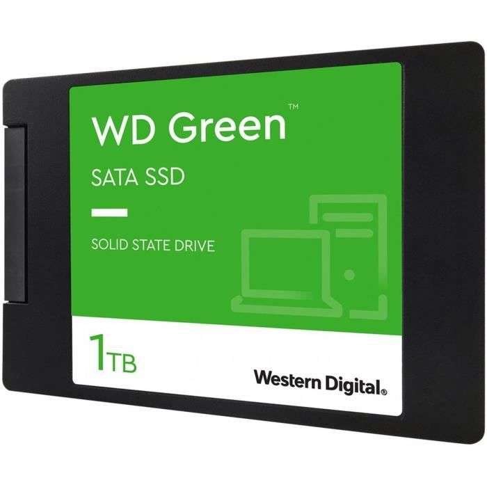 SSD interne 2.5" Western Digital Green - 1 To (WDS100T3G0A)