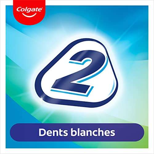 Lot de 2 tubes de dentifrice Colgate Triple Action - 2 x 75ml, goût Menthe (via Coupon et Abonnement Prévoyez et Économisez)