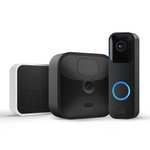 Caméra de surveillance HD sans fil Blink Outdoor résistante aux intempéries, Kit 1 caméra + Blink Video Doorbell