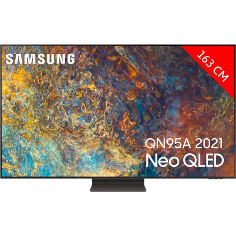 TV Qled 65" Samsung QE65QN95A - 4K UHD, HDR 2000, 100 Hz, Smart TV (Vendeur tiers)