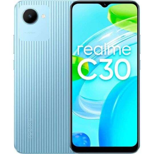 Smartphone 6,5" Realme C30 - 3 Go / 32 Go (via 60€ en avantage carte)