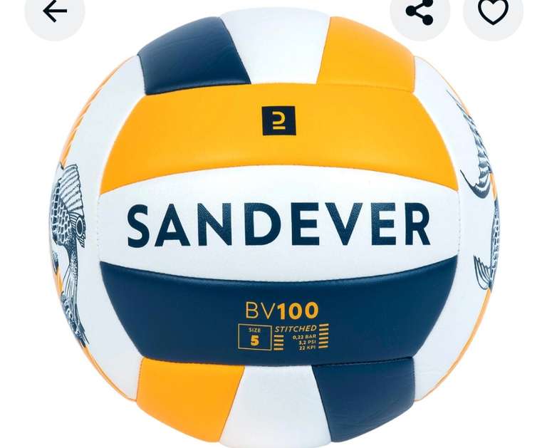 Ballon de Beach volley Sandever 100 Classic