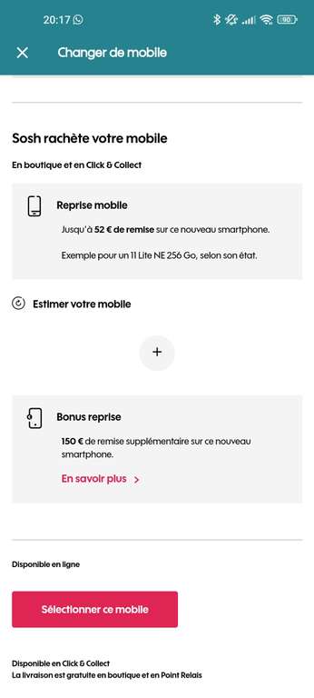 [Clients Sosh] Smartphone 6,7" Samsung Galaxy S23 Plus - 8/256, 5G (Via bonus de reprise de 150€)