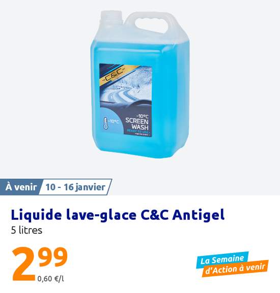 Liquide lave-glace C&C Antigel