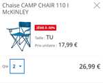 Lot de 2 chaises McKinley Camp Chair 110 I (Via Remise Panier)