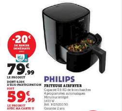Friteuse sans huile Philips Airfryer HD9200/90 4,1l