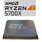 Processeur AMD Ryzen 7 5700X Tray - 8 x 3.4 GHz, Boost 4.6 GHz, 32 Mo L3, AM4