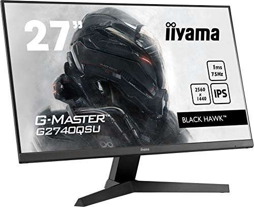 Ecran PC 27" Iiyama G-Master G2740QSU-B1 - LED IPS, QHD (2560 x 1440 pixels), 1 ms, 75 Hz