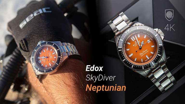 Montre automatique Edox skydiver Neptunian