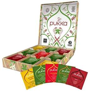 Coffret de thés et infusions biologiques Pukka - 45 sachets, commerce équitable