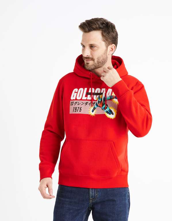 Sweatshirt Homme Goldorak - rouge (via retrait magasin)