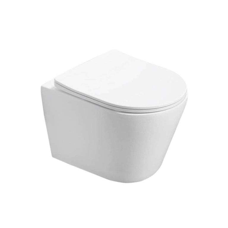 Pack WC Bâti-support GROHE Rapid SL + WC SAT Infinitio sans bride + abattant softclose + plaque chrome, blanc