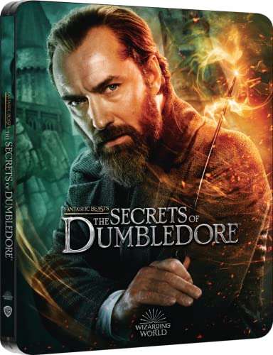 Blu-Ray 4K UHD + Blu-Ray Les Animaux Fantastiques 3 : Les Secrets de Dumbledore - Version Steelbook (Import Italie)