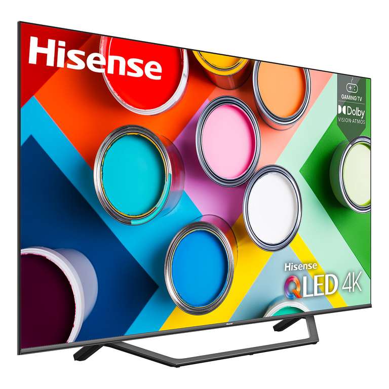 TV 55" Hisense 55A7GQ - QLED, 4K UHD, 50 Hz, HDR, Dolby Vision, Smart TV (Via 194.70€ sur la carte + ODR de 50€)