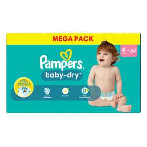 Paquet de couches Pampers Baby-Dry - Différentes tailles (Via 14.40€ sur la carte de fidélité)