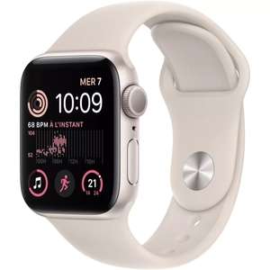 Montre connectée Apple Watch SE - 40mm, Alu/Lumiere Stellaire