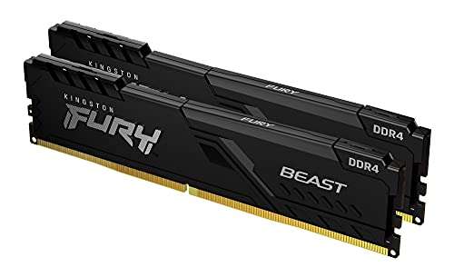 Kit mémoire RAM Kingston FURY Beast 32Go (2x16Go) - 3200MHz, DDR4, CL16