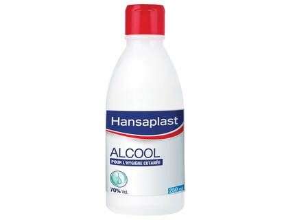 Flacon d'alcool à 70° Hansaplast pour application cutanée (250 ml)