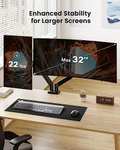 Support Double Ecran PC ErGear - 17"- 32" Charge Max 2-10 kg - (vendeur tiers + via coupon)