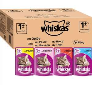 Pack de 84 gelées pour chat Whiskas Sélection Mixte en Gelée - 84x100g