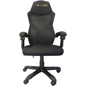 Chaise de bureau Gaming G-Lab K-Seat Rhodium Atom - Maille Respirante, Ergonomique, Appui-Tête Rembourré, Dossier Inclinable 120°