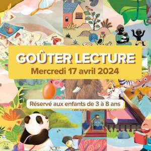Un livre de la collection à 1€ et des produits Carrefour offerts aux enfants de 3 à 8 ans participants au Goûter lecture (sur inscription)