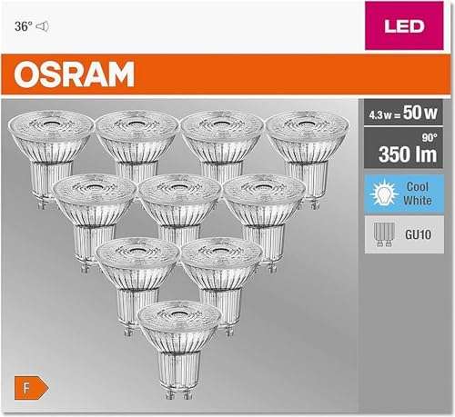 Lot de 10 ampoules Osram GU10 LED 4000K