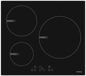 [CDAV] Table de cuisson Induction Winia WKPI-U3Z0 - 7200W, 3 Foyers (L59 x P52 cm)